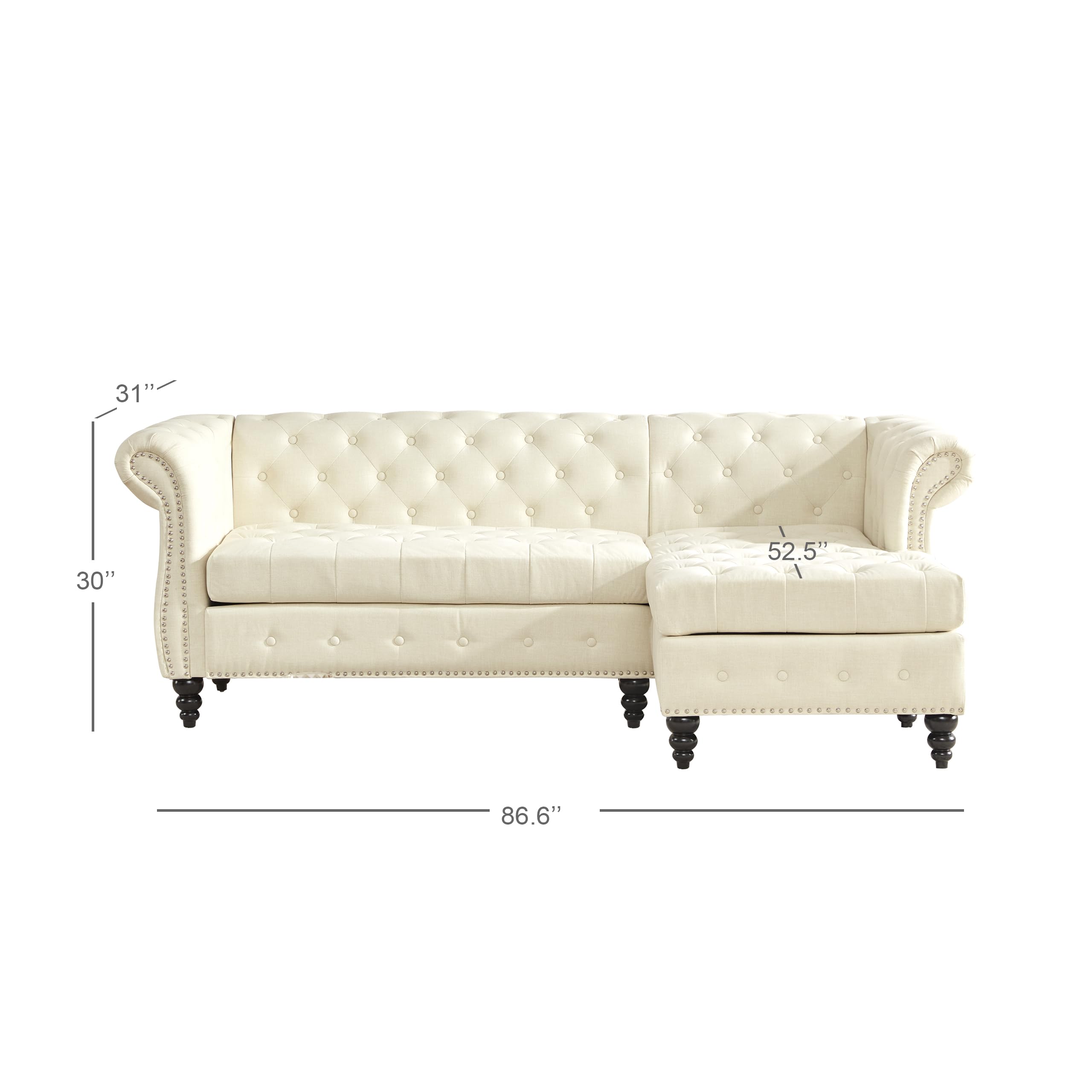 Tbfit 162 Sofas, L Shape, Beige