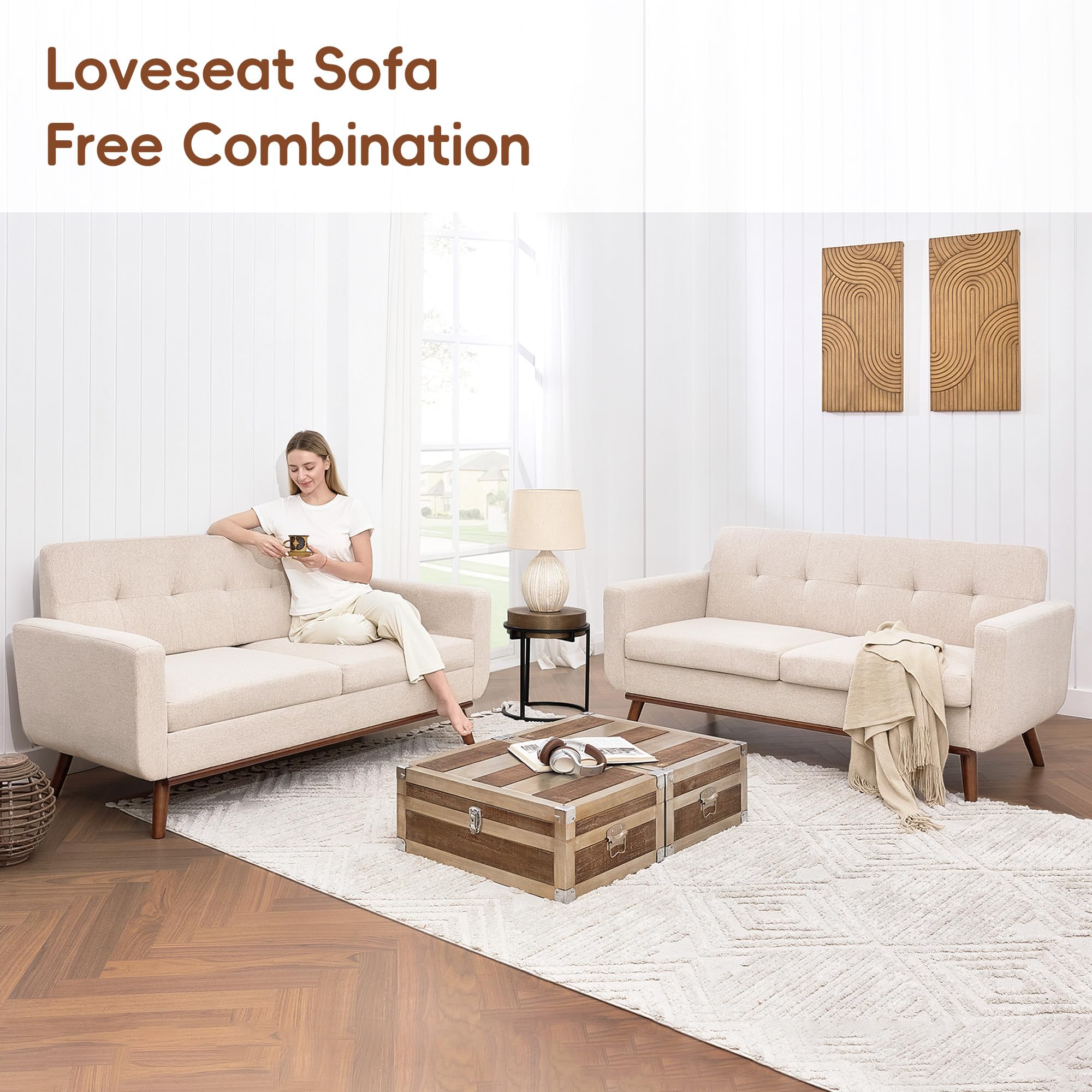 Tbfit Loveseat Sofa, 65